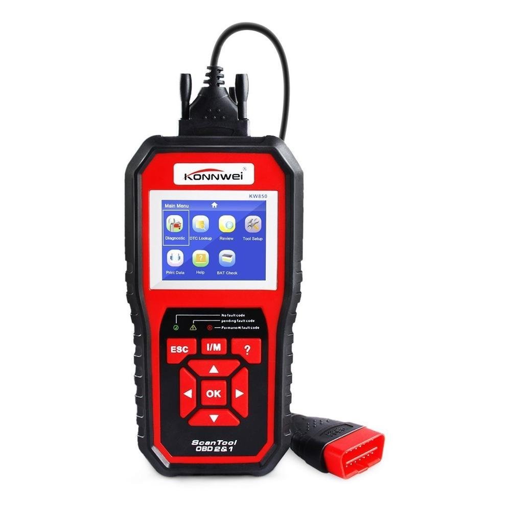 Konnwei KW850, ruční autodiagnostika pro OBD II
